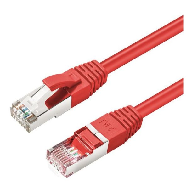 MicroConnect - S/FTP CAT6 15m Red LSZH - PiMF (Pairs in metal foil) - 4x2xAWG 27 CU