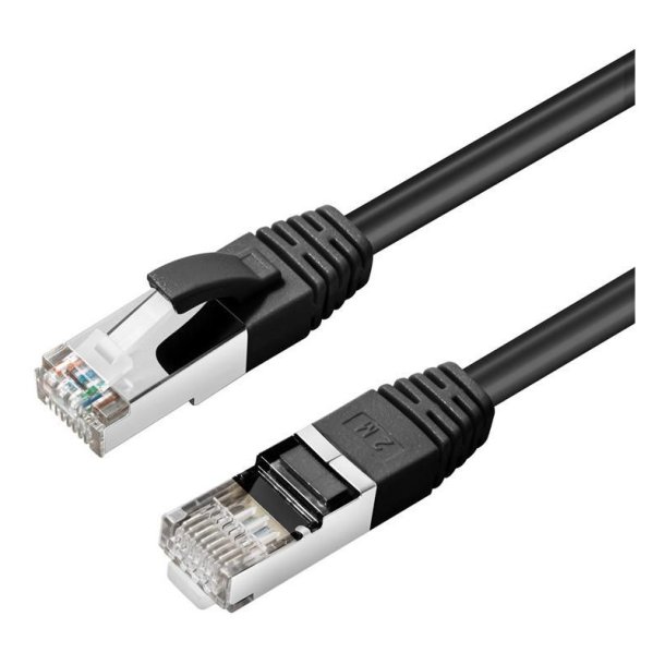 MicroConnect - S/FTP CAT6 15m Black LSZH - PiMF (Pairs in metal foil) - 4x2xAWG 27 CU