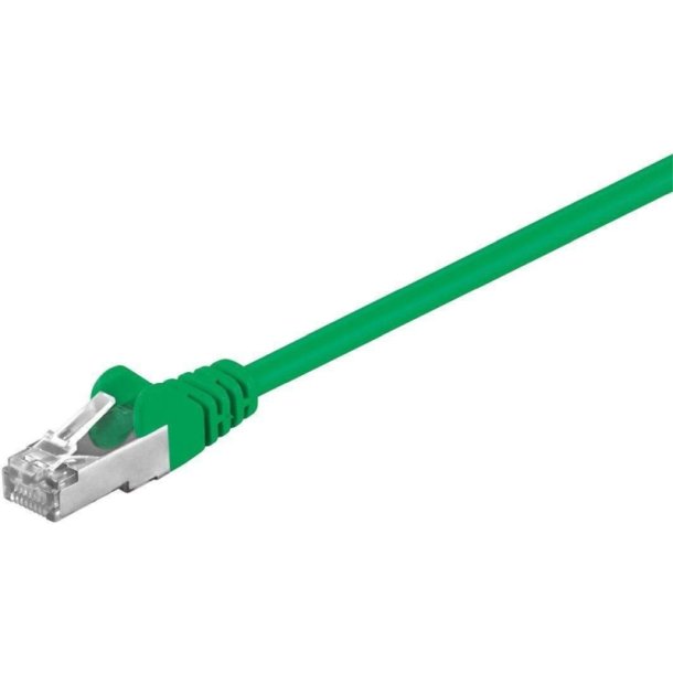 MicroConnect - F/UTP CAT5e 5m Green PVC - Outer Shield : Foil screening - 4x2xAWG 26 CU