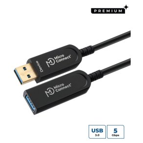 MicroConnect USB kabel - Premium Optic USB 3.2 Gen 1 - A-A M-F 15m - Active Optical 