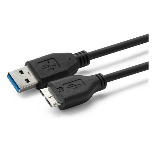 MicroConnect USB kabel - USB A to USB Micro B - Version - 3.2 Gen 1 - sort 0,5m M-M 