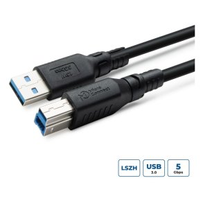 MicroConnect USB kabel - ColorFlex USB 3.2 A-B Gen 1 - Cable Halogenfree (LSZH) - 2m 
