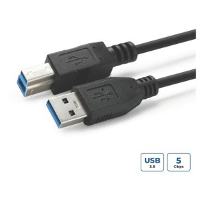 MicroConnect USB kabel - USB 3.2 Gen 1 A-B 5m M-M - sort USB A/USB B - 5 m