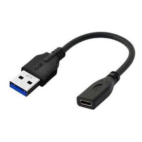 MicroConnect USB kabel - USB A - USB-C 0,2m USB 3.2 - Gen 1 M-F Adapter - sort