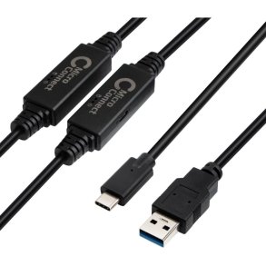 MicroConnect USB kabel - USB 3.2 Gen 1 A to USB-C 3.2 - Gen1 Cable - 10m Cable - 5 