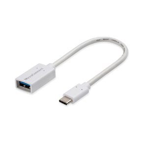 MicroConnect USB kabel - USB-C 3.2 Gen 1 to USB 3.2 - Gen 1 A adapter - 0.2m White