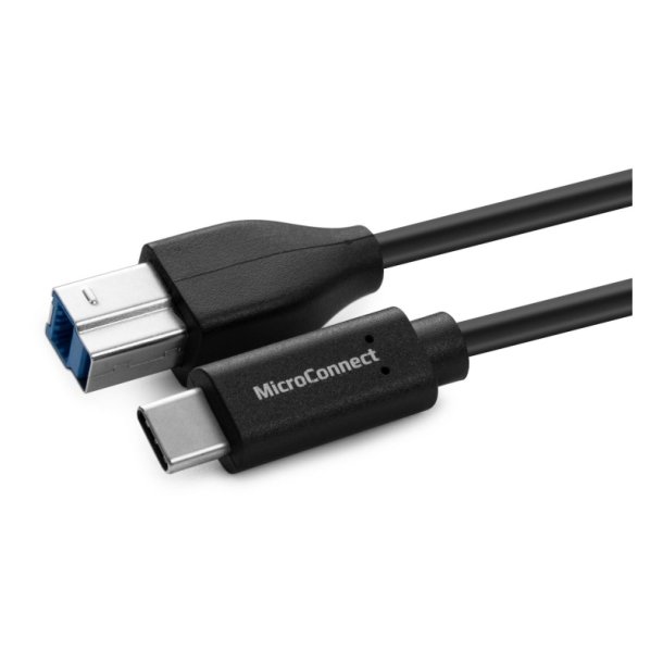 MicroConnect USB kabel - USB-C to USB 3.2 Gen 1 B - Cable - 1m - sort - for synching 