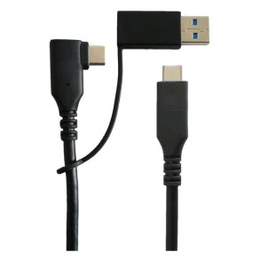 MicroConnect USB kabel - USB 3.2 Gen 1 - C Male angled - And A Male/C female adapter 