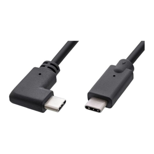 MicroConnect USB kabel - USB-C cable 1m - 3.2 Gen2 - one - end Angled - 60W - 10Gbps 
