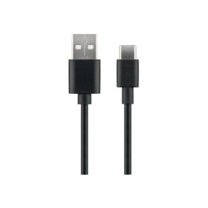 MicroConnect USB kabel - USB-C to USB2.0 A Cable - 0.5m - sort - for synching and 
