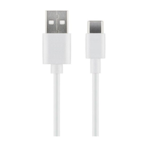 MicroConnect USB kabel - USB-C to USB2.0 A Cable - 1m - White - for synching and 