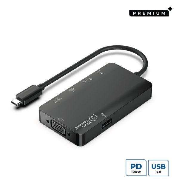 Microconnect Dockingstation - Ledningsf�rt - USB 3.2 Gen 1 (3.1 Gen 1) Type-C