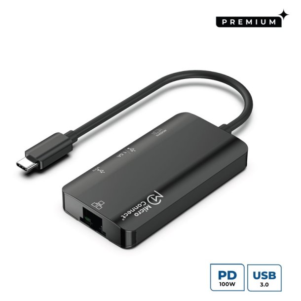 Microconnect Dockingstation - Ledningsf�rt - USB 3.2 Gen 1 (3.1 Gen 1) Type-C