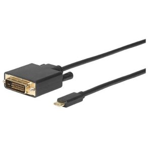 MicroConnect DVI Adapter - USB-C til DVI-D kabel 1.8m - USB-C til DVI-D (DL) 24+1 pin 