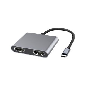MicroConnect HDMI Adapter USB-C to HDMI X2 Female splitter Multi-Monitor 
