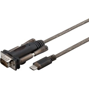 MicroConnect - USB Adapters - USB - C - Serial DB9 1.5m M-M - USB 3.1 Type C - Serial DB9 M