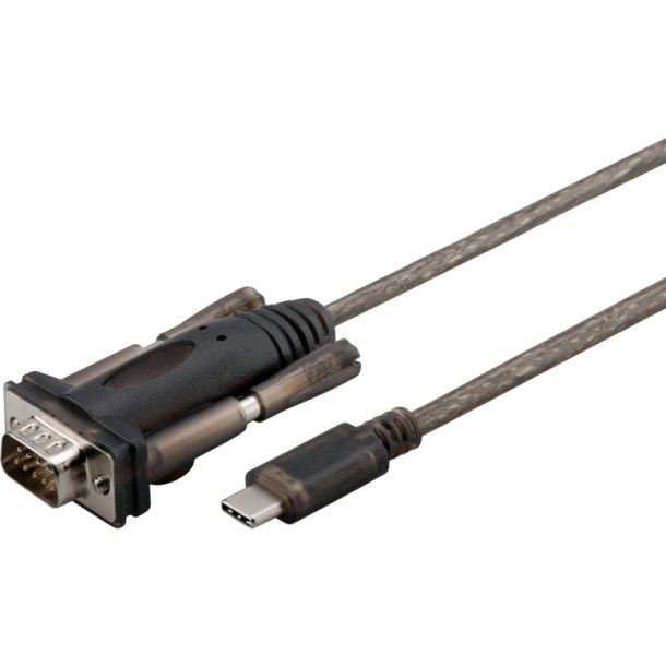 MicroConnect - USB Adapters - USB - C - Serial DB9 1.5m M-M - USB 3.1 Type C - Serial DB9 M
