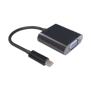 MicroConnect VGA Adapter - USB-C til VGA 0.2m - sort, Max. 1920x1080p@60Hz