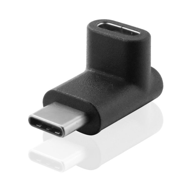 MicroConnect kabel adapter - USB-C to C angled 90&deg;