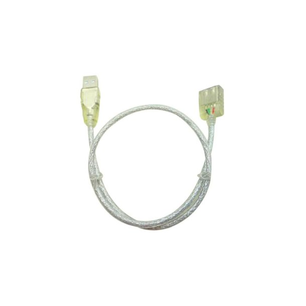 MicroConnect USB kabel - USB2.0 Extension A-A 0,5m M-F - Transperant - Hi-Speed cable