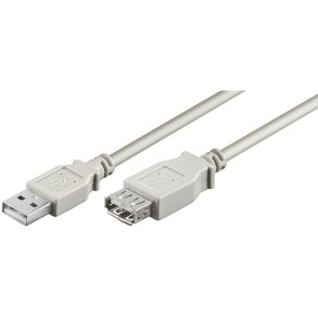 MicroConnect USB kabel - USB2.0 Extension A-A 5m M-F - 100pcs/box