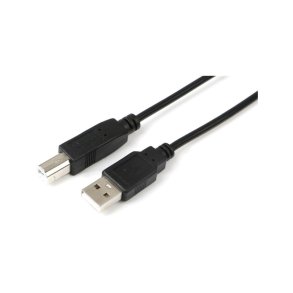 MicroConnect USB kabel - USB2.0 A-B 1.8m M-M - sort - Hi-Speed Cable