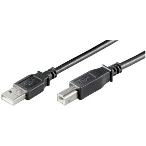 MicroConnect USB kabel - USB2.0 LSZH A-B 3m M-M - sort