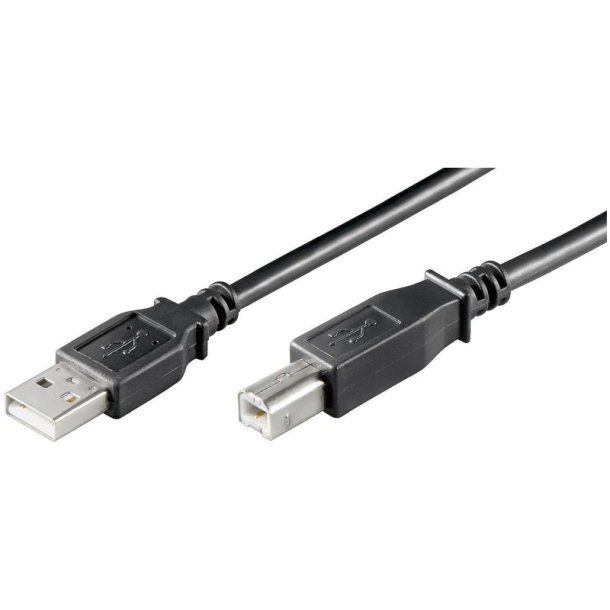 MicroConnect USB kabel - USB2.0 LSZH A-B 3m M-M - sort
