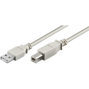 MicroConnect USB kabel - USB2.0 A-B 3m M-M - grey