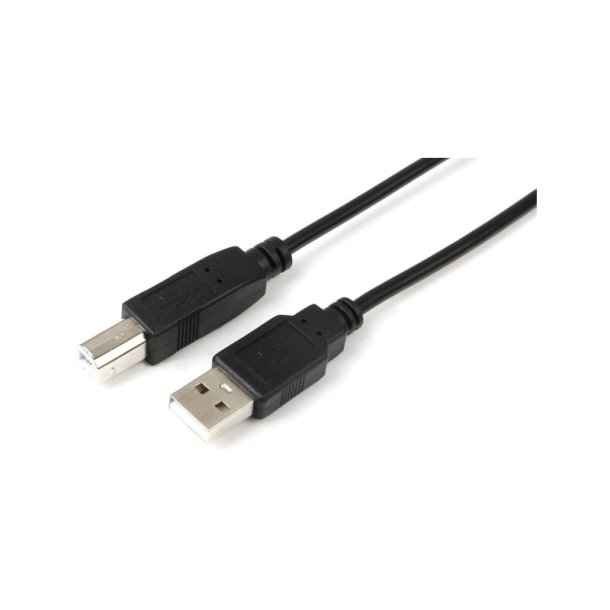 MicroConnect USB kabel - USB2.0 A-B 5m M-M - sort - Hi-Speed cable