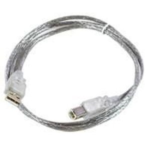 MicroConnect USB kabel - USB2.0 A-B 5m M-M,Transparent - 100pcs/box