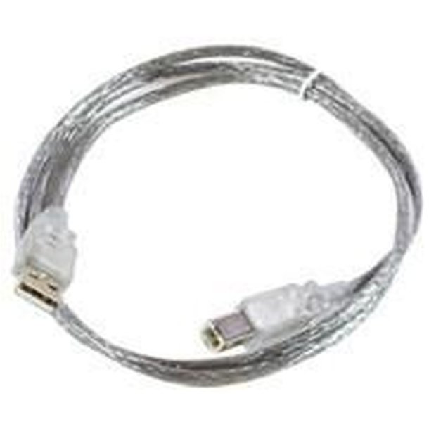 MicroConnect USB kabel - USB2.0 A-B 5m M-M,Transparent - 100pcs/box