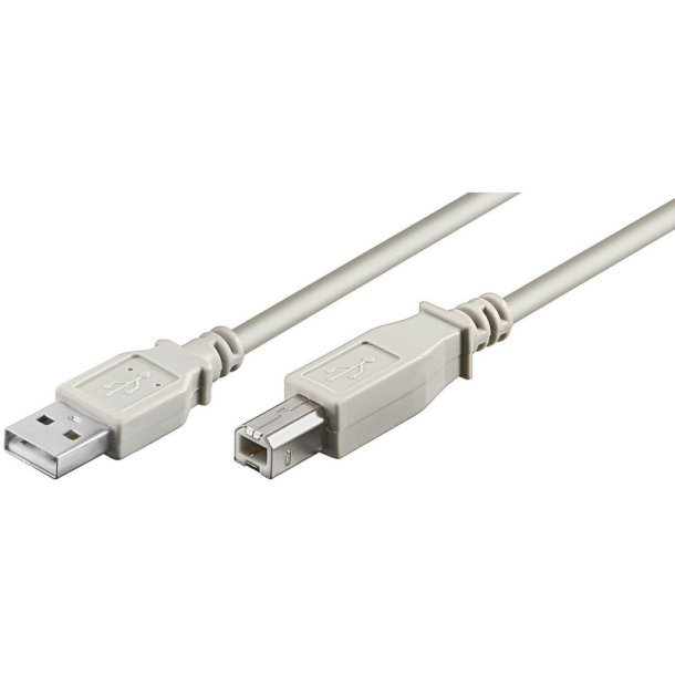 MicroConnect USB kabel - USB2.0 A-B 5m M-M - 100pcs/box
