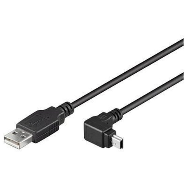MicroConnect USB kabel - USB A - Mini USB Angled B 5P - 1,8m