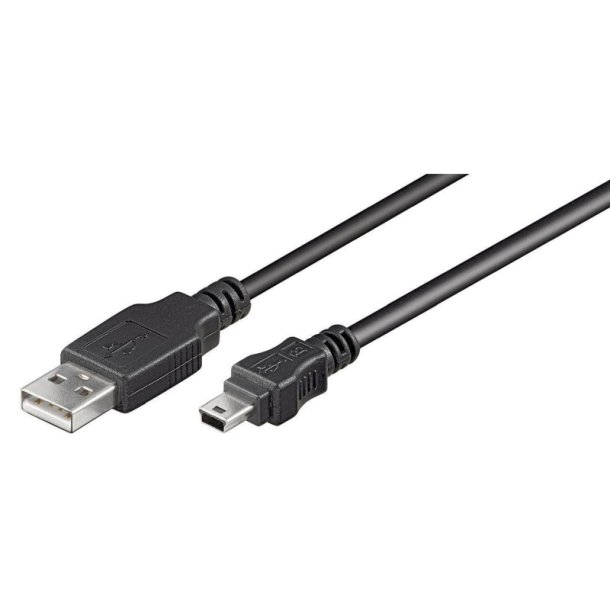 MicroConnect USB kabel - USB A - Mini USB B 5P 1.8m M-M