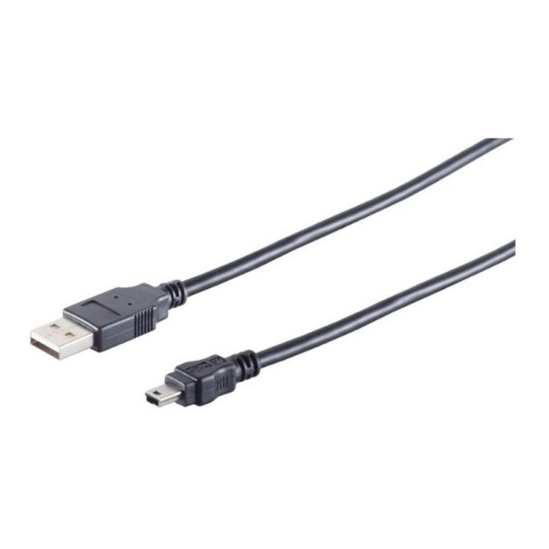 MicroConnect USB kabel - USB A - Mini USB B 5P 1.8m M-M - Hi-Speed data transfers of up 