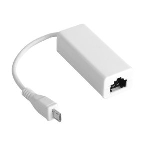 MicroConnect Netv�rks kort - USB MICRO to Ethernet, White - USBMICROETHB, Wired, 