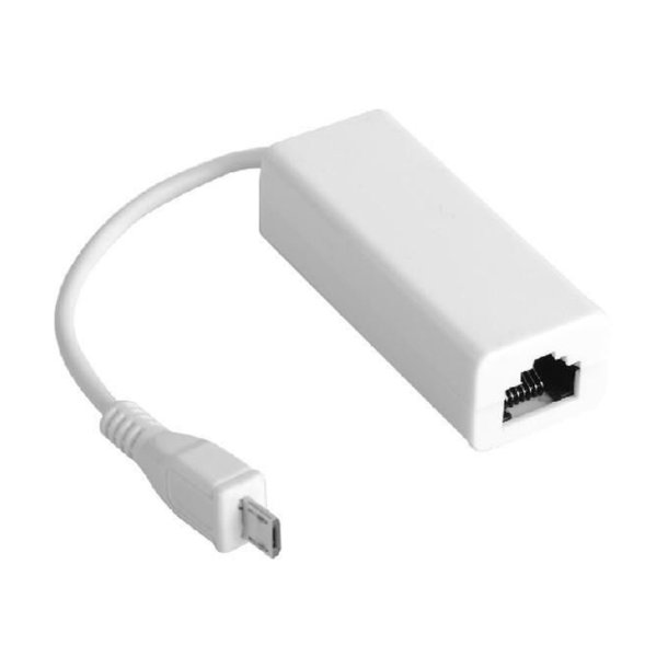 MicroConnect Netv�rks kort - USB MICRO to Ethernet, White - USBMICROETHB, Wired, 