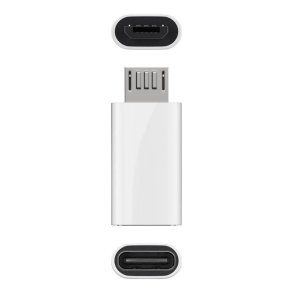 MicroConnect kabel adapter - USB 2.0 Micro-B to USB-C - - hvid