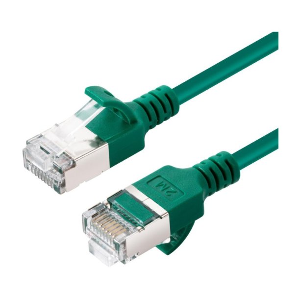MicroConnect - CAT6A U-FTP Slim LSZH 0.50m - netw�rkskabel Green 