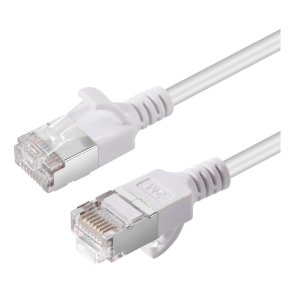 MicroConnect - CAT6A U-FTP Slim LSZH 1m - netw�rkskabel White 
