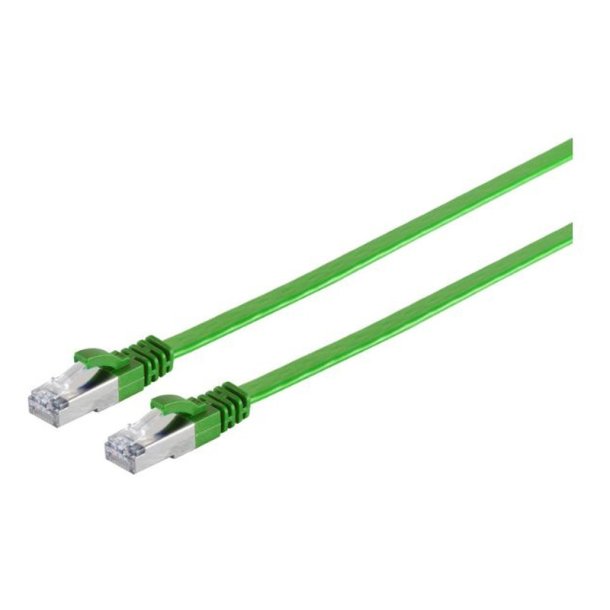 MicroConnect - U/UTP CAT6A 7M Green Flat Unshielded netw�rkskabel - PVC 4x2xAWG 30/7 CU