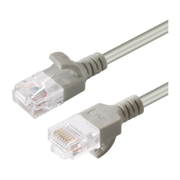 MicroConnect - U/UTP CAT6 0.15M Grey Slim Unshielded netw�rkskabel - PVC 4x2xAWG 30/7 CU OD 3.6mm