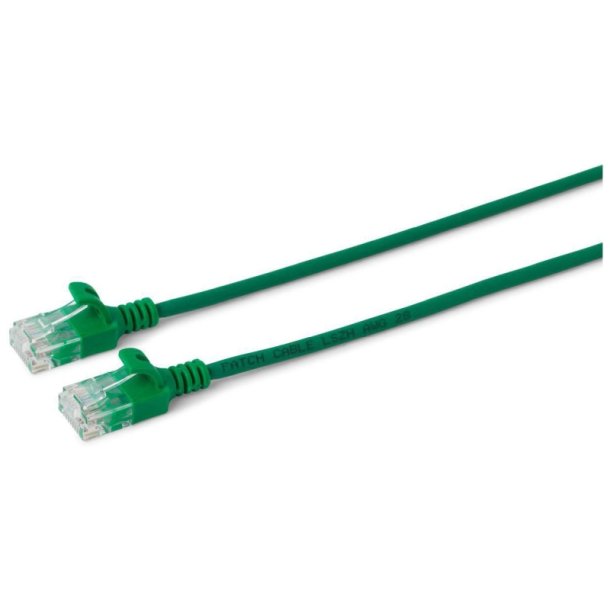 MicroConnect - U/UTP CAT6 0.15M Green Slim Unshielded netw�rkskabel - PVC 4x2xAWG 30/7 CU OD 3.6mm V-UTP60015G-SLIM