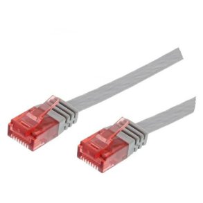 MicroConnect - U/UTP CAT6 0.25M Grey Flat Unshielded netw�rkskabel - PVC 4x2xAWG 32/7 CU