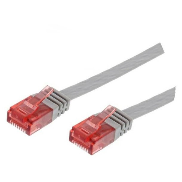 MicroConnect - U/UTP CAT6 0.25M Grey Flat Unshielded netw�rkskabel - PVC 4x2xAWG 32/7 CU