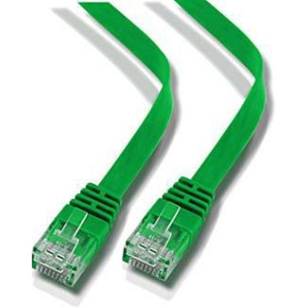 MicroConnect - U/UTP CAT6 1M Green Flat Unshielded netw�rkskabel - PVC 4x2xAWG 32/7 CU