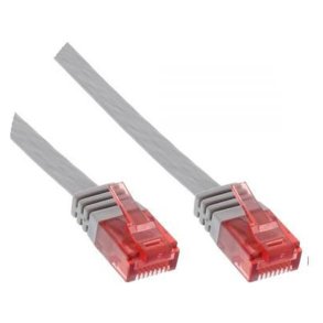 MicroConnect - U/UTP CAT6 2M Grey Flat Unshielded netw�rkskabel - PVC 4x2xAWG 32/7 CU