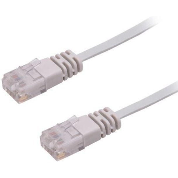 MicroConnect - U/UTP CAT6 3M Grey Flat Unshielded netw�rkskabel - PVC 4x2xAWG 32/7 CU