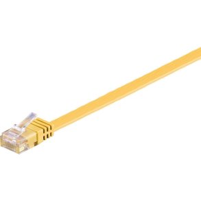 MicroConnect - U/UTP CAT6 3M Yellow Flat Unshielded netw�rkskabel - PVC 4x2xAWG 32/7 CU